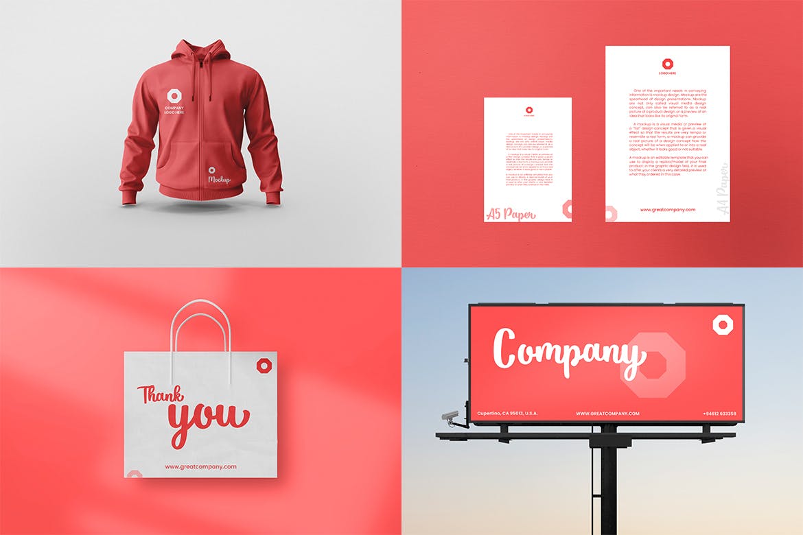 时尚高端专业的高品质品牌VI设计样机