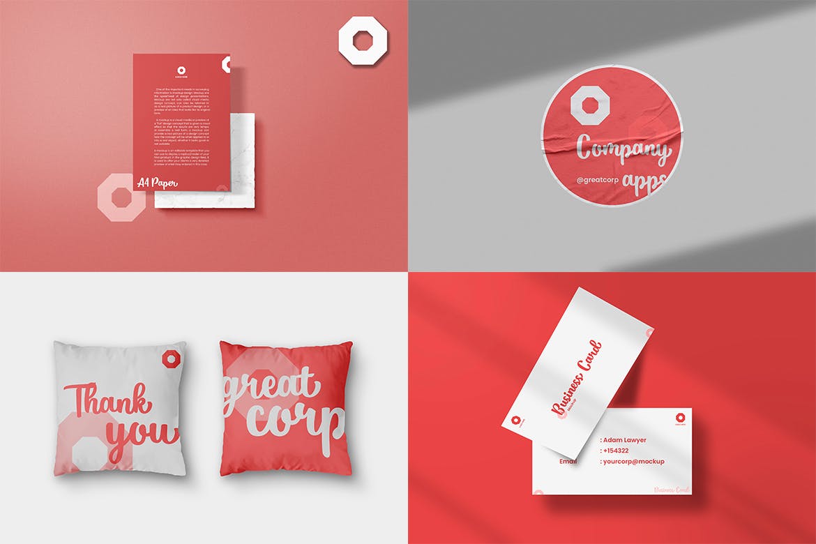 时尚高端专业的高品质品牌VI设计样机