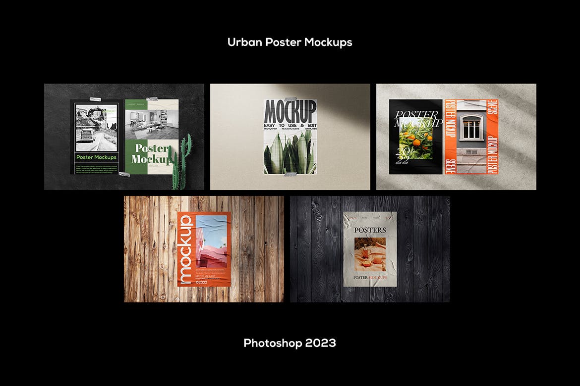 20个高品质的城市海报设计VI样机