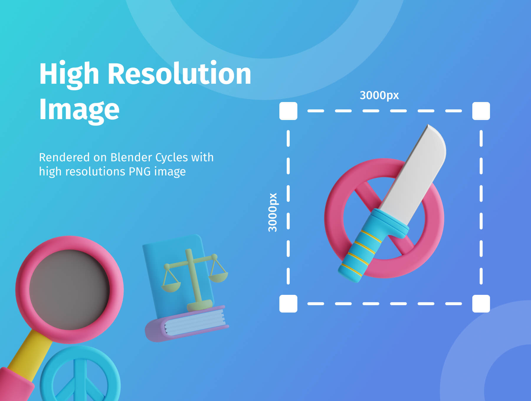 20个漂亮的合同协议文书主题3D图标素材包