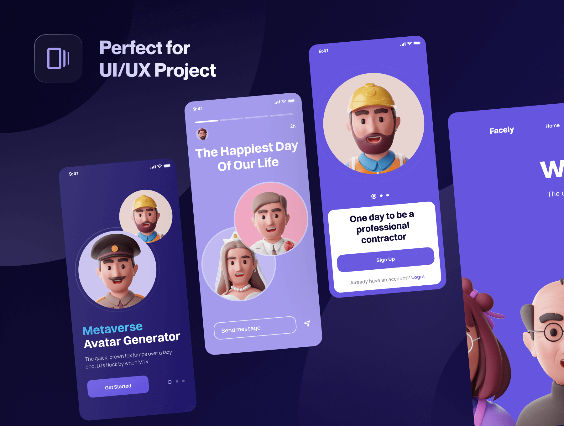 20个各种行业创意3D人物头像素材(第二波)