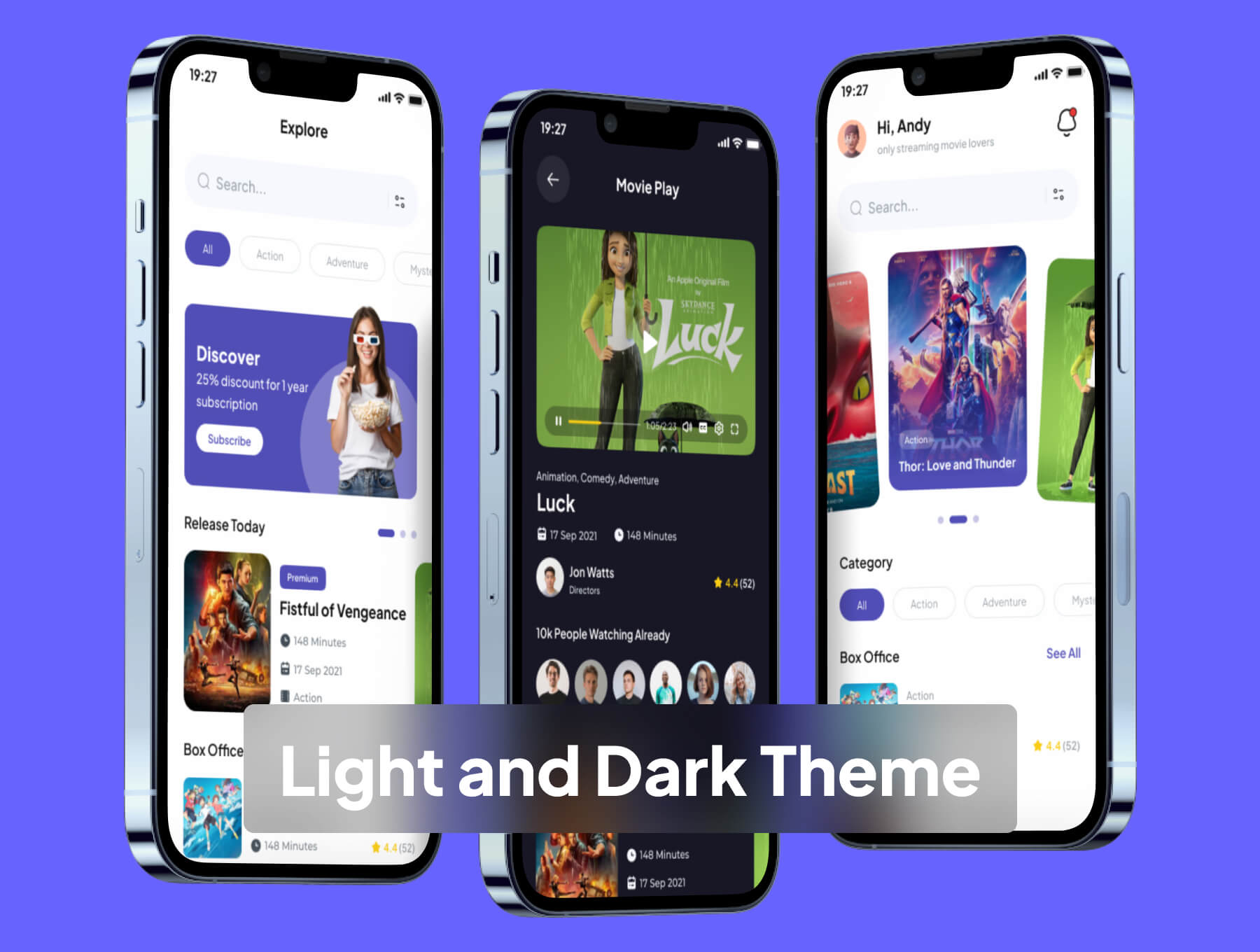 40个紫色电影影评电影票主题APP UI界面素材包