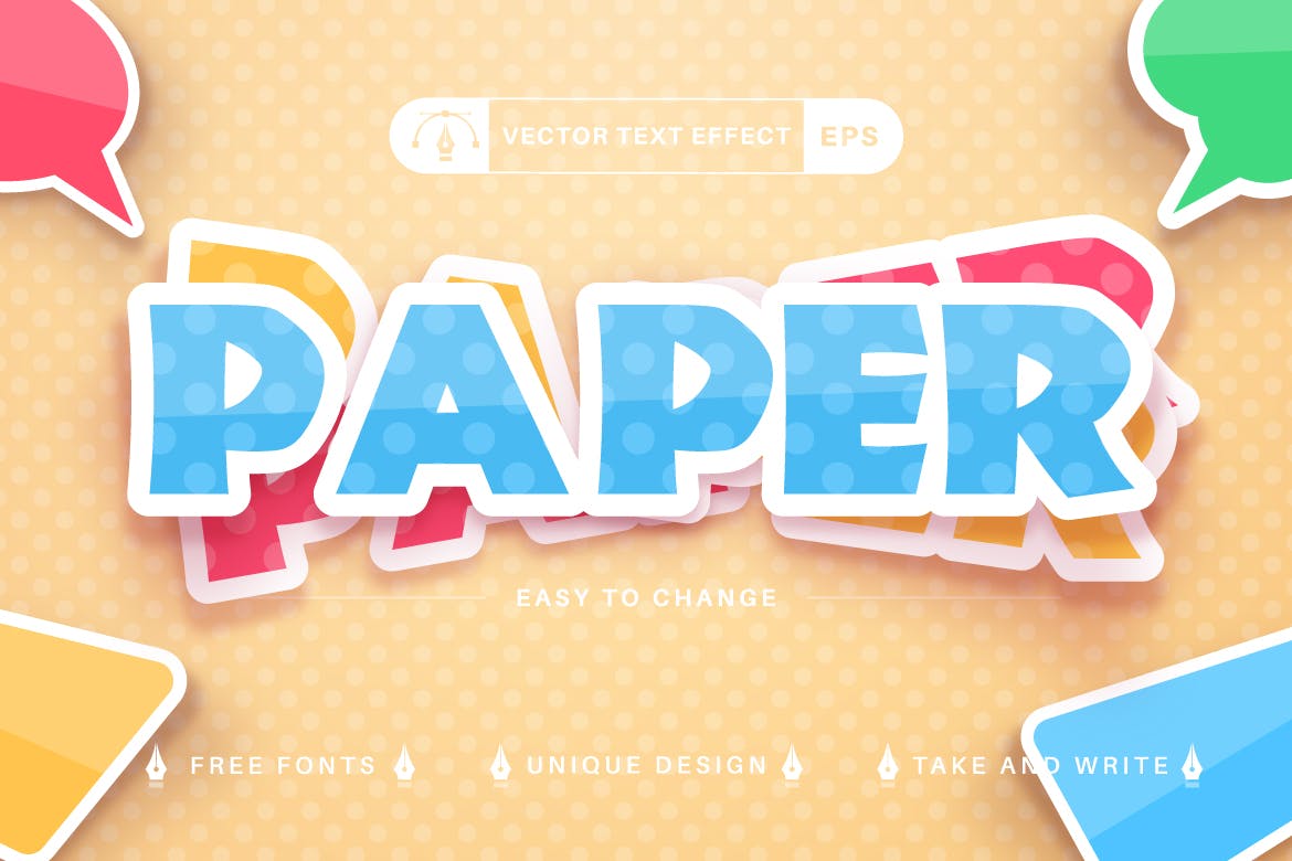 10个少见的可编辑AI文本字体样式