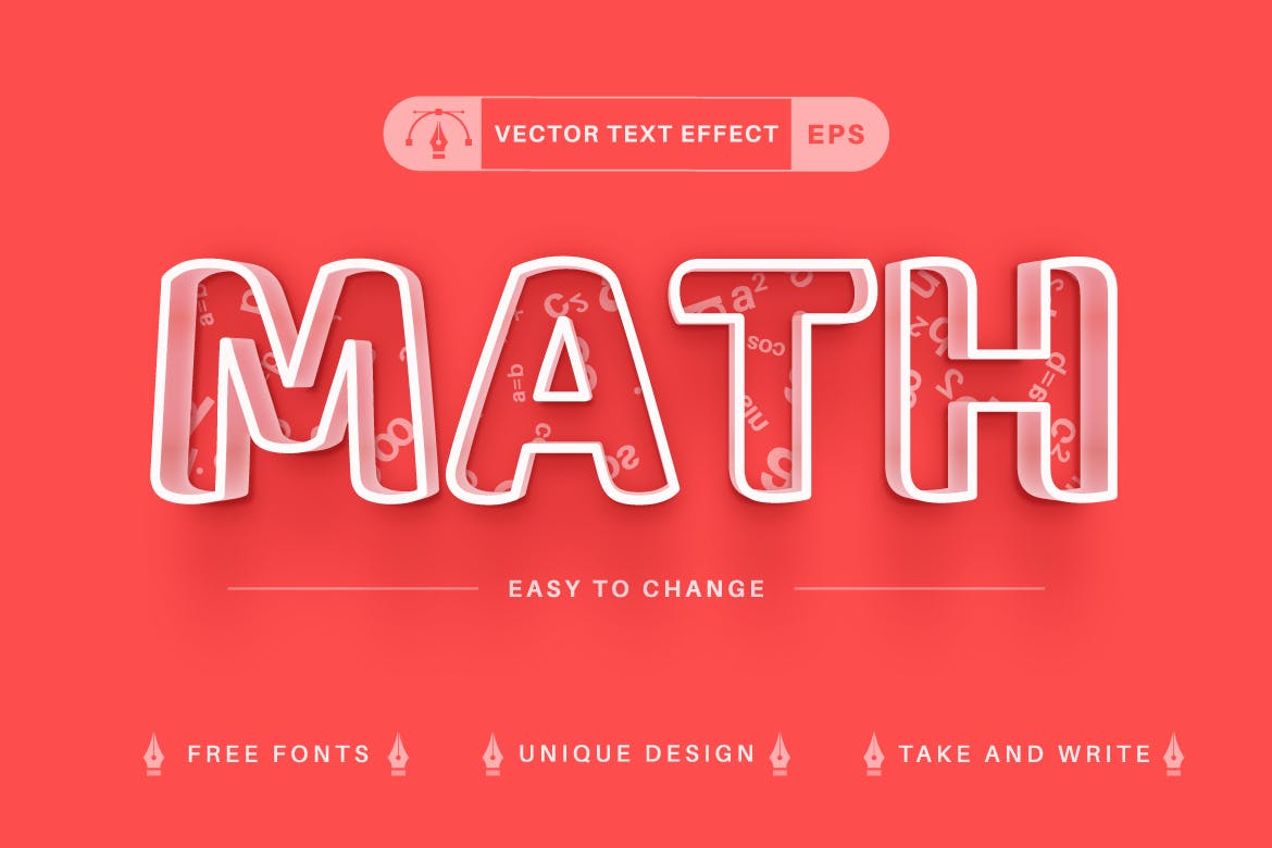 10个少见的可编辑AI文本字体样式