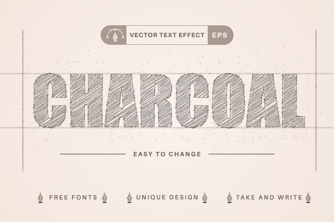 10个少见的可编辑AI文本字体样式