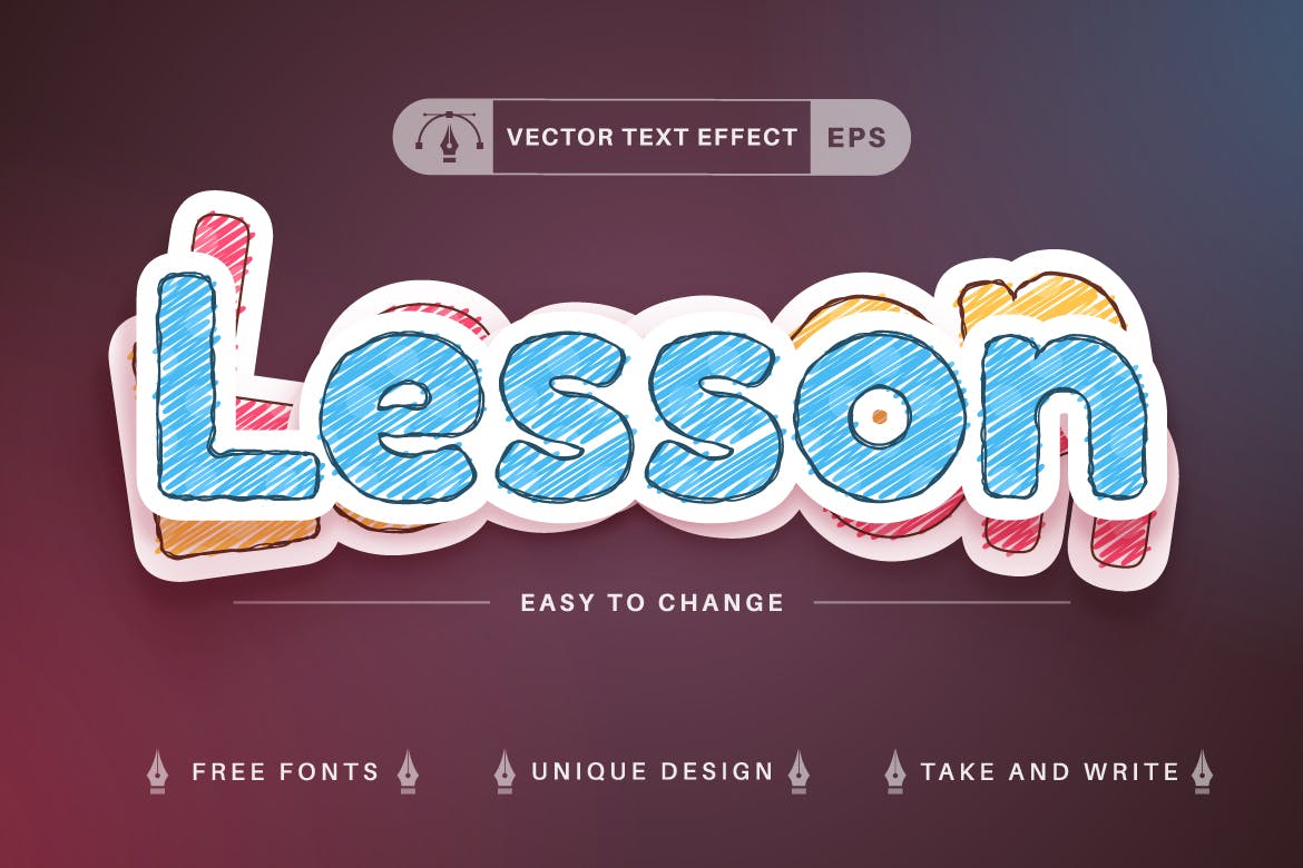 10个少见的可编辑AI文本字体样式