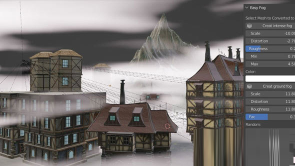 Easy Fog V1.1.0 Blender模拟真实三维体积雾环境插件