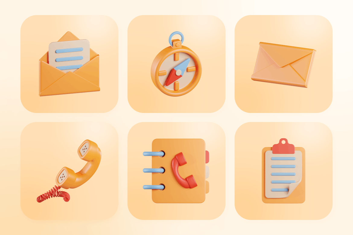 一套用途广泛的营销3D立体ICON素材包