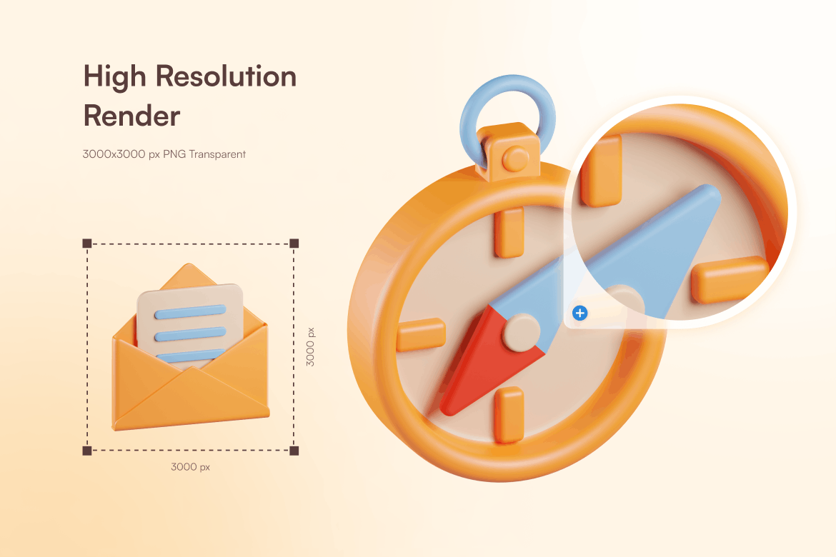 一套用途广泛的营销3D立体ICON素材包