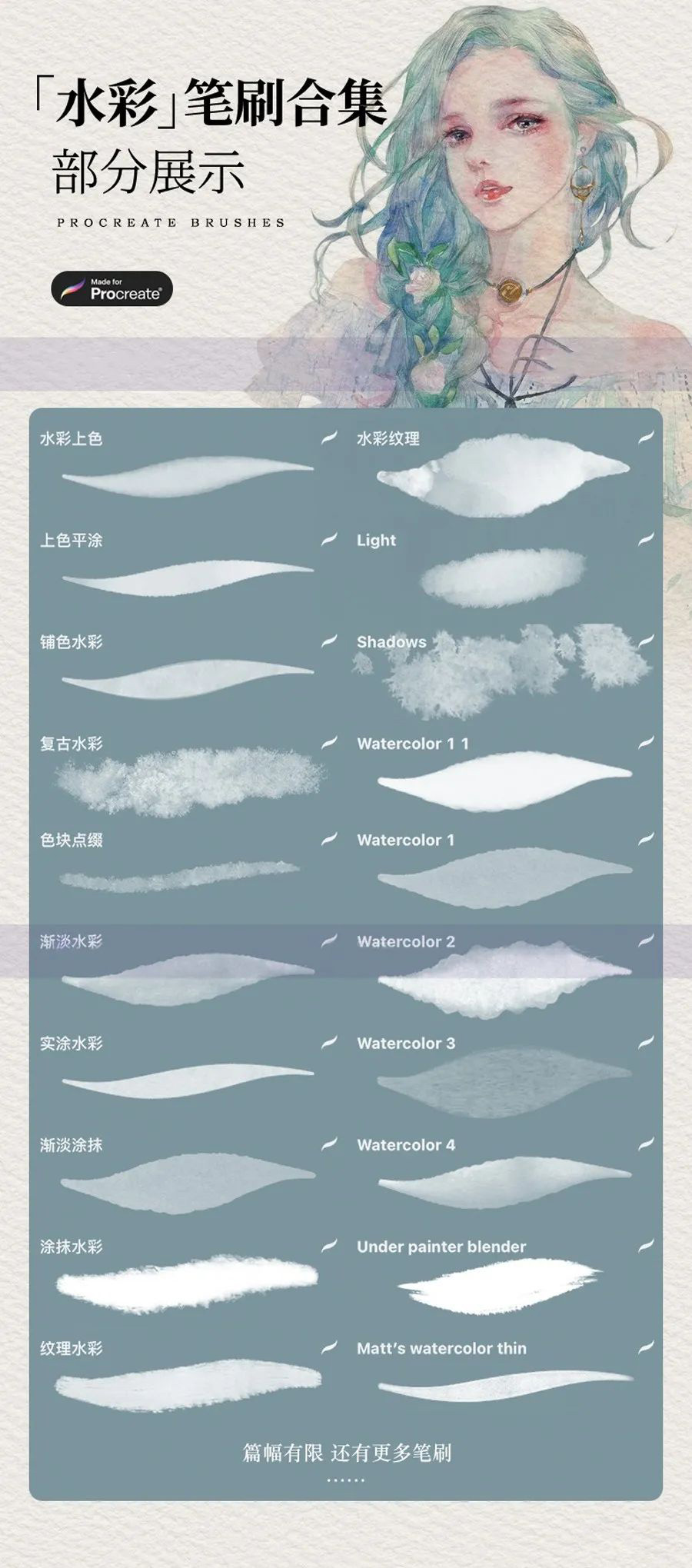 【精品】用procreate画画技术不够！那就用这10000款笔刷来凑！