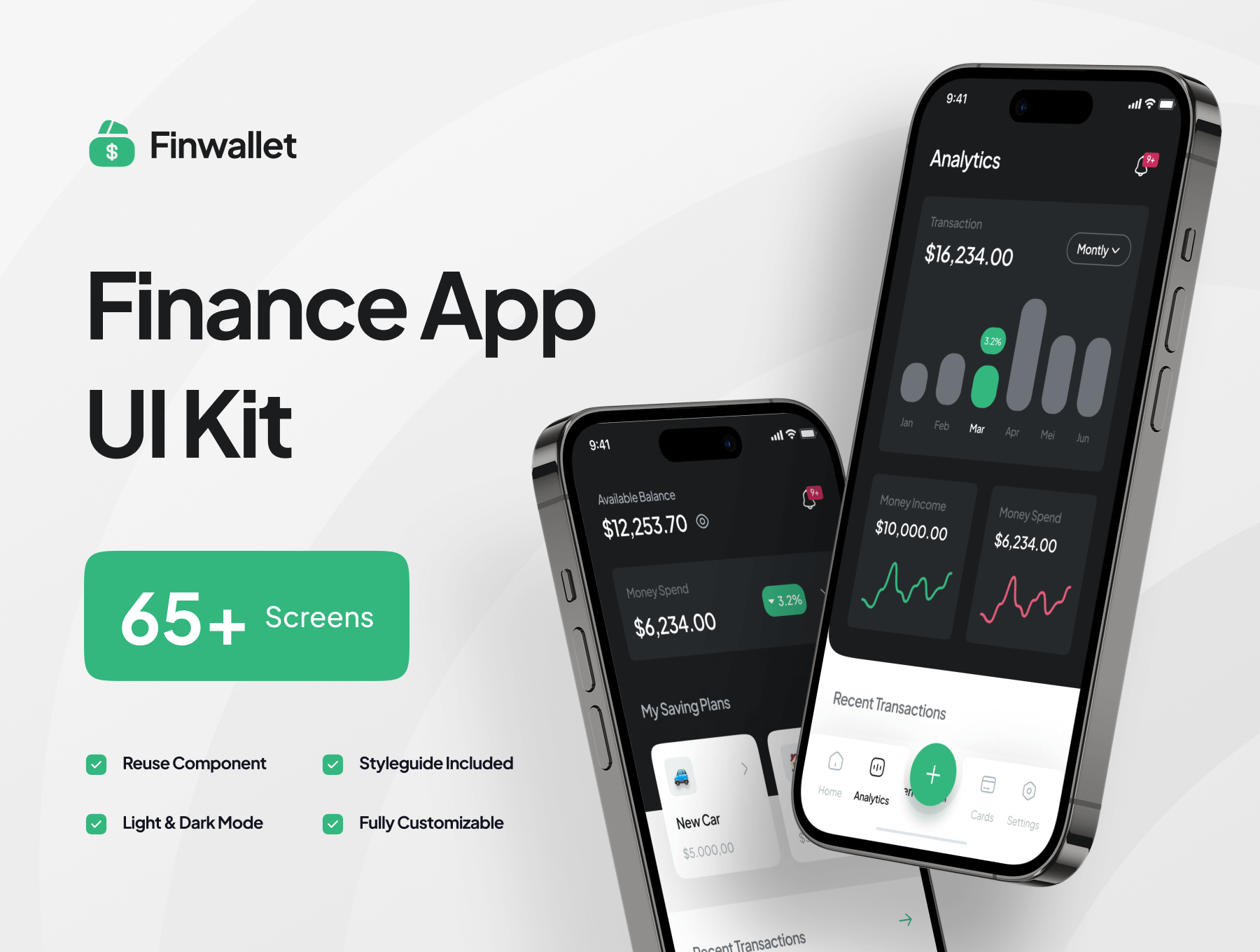 65个财务金融相关的移动APP UI Kit素材包