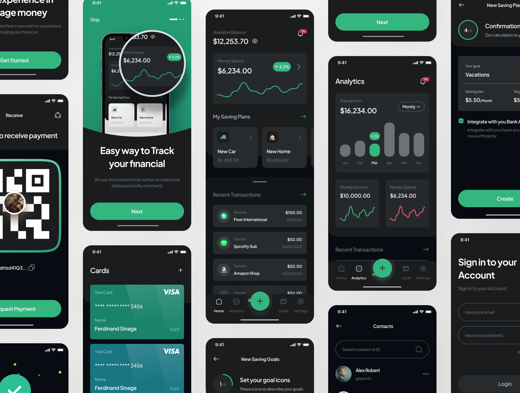 65个财务金融相关的移动APP UI Kit素材包