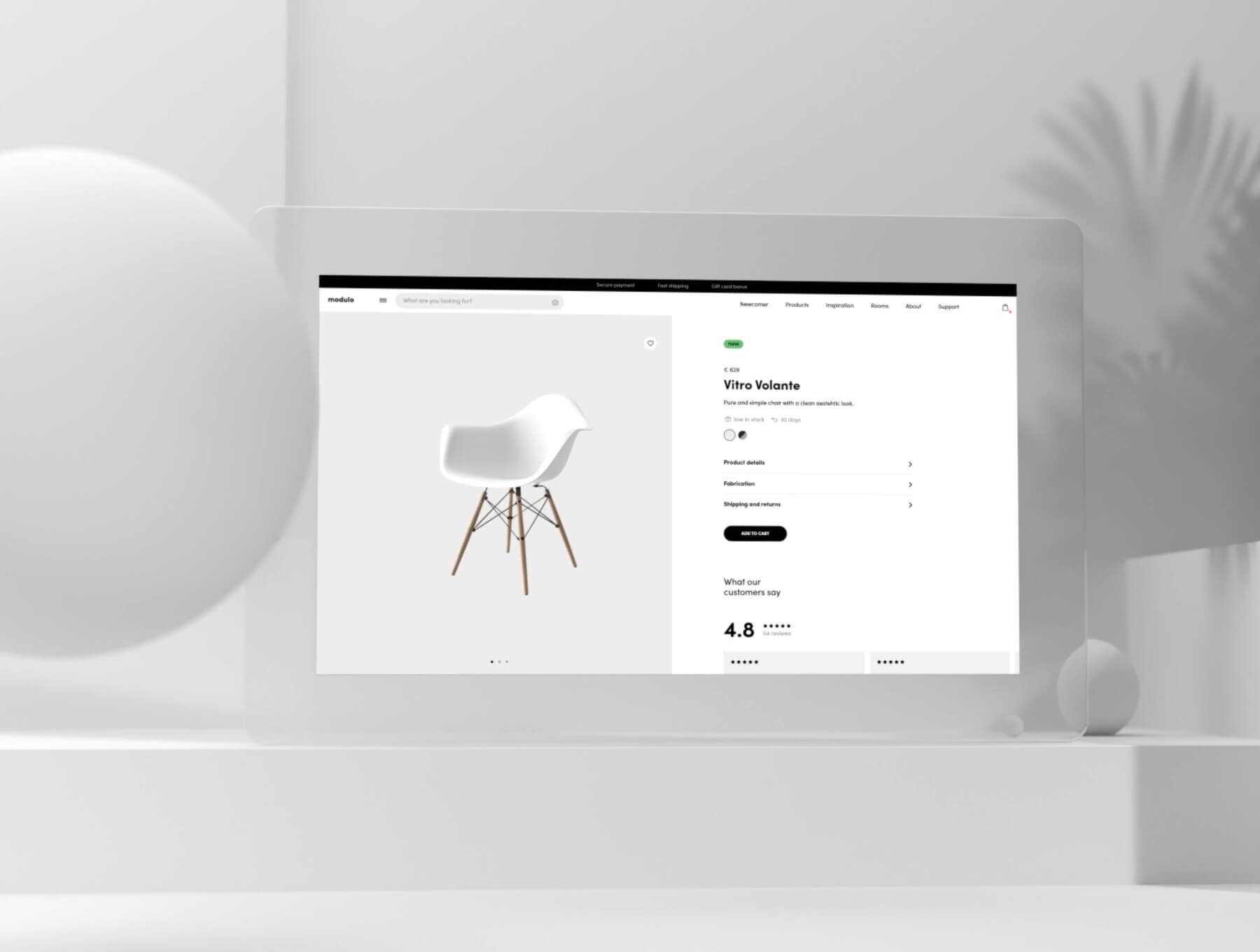 25个简洁的黑色电子商务APP UI Kit素材