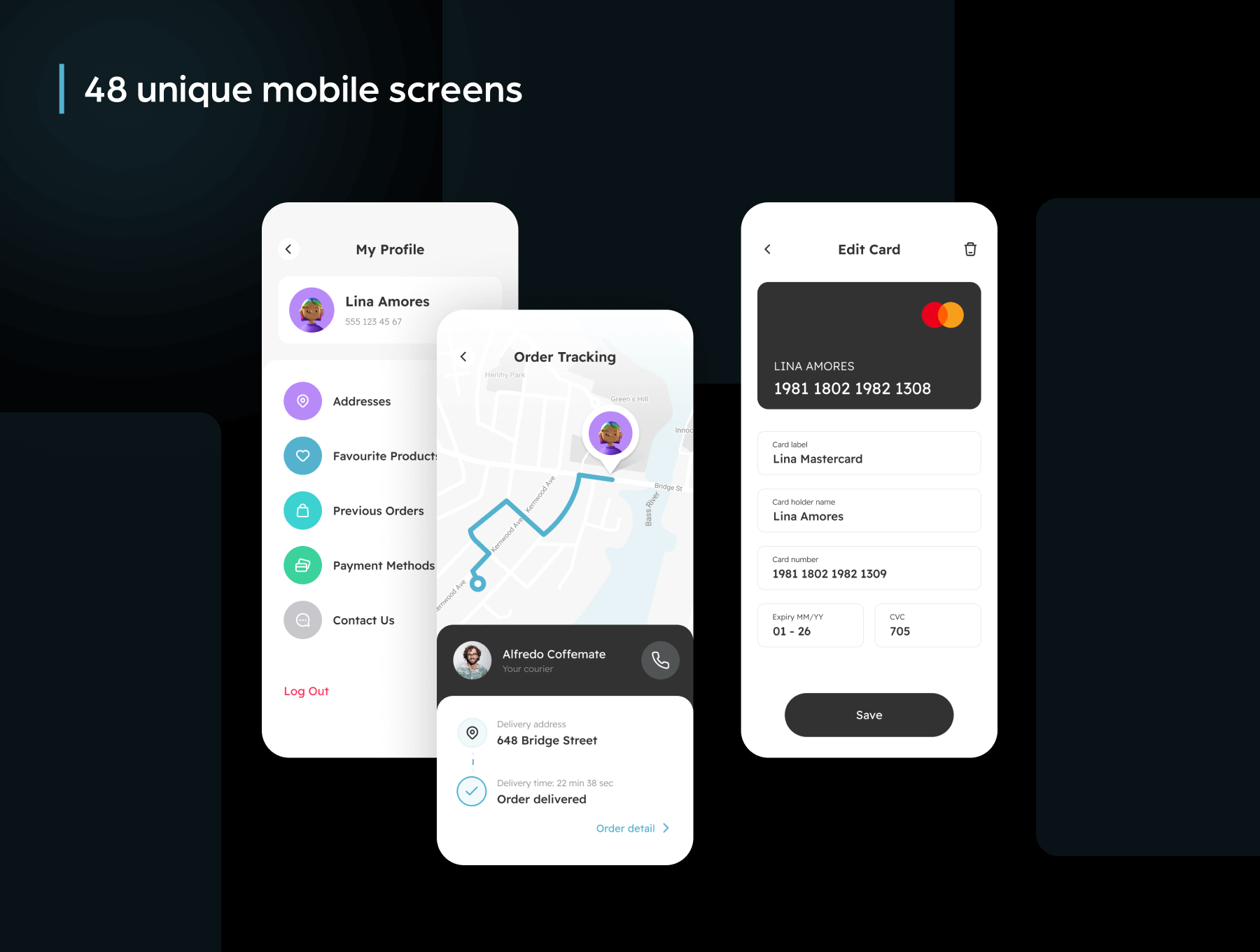 48个高质量的购物主题APP UI界面素材包