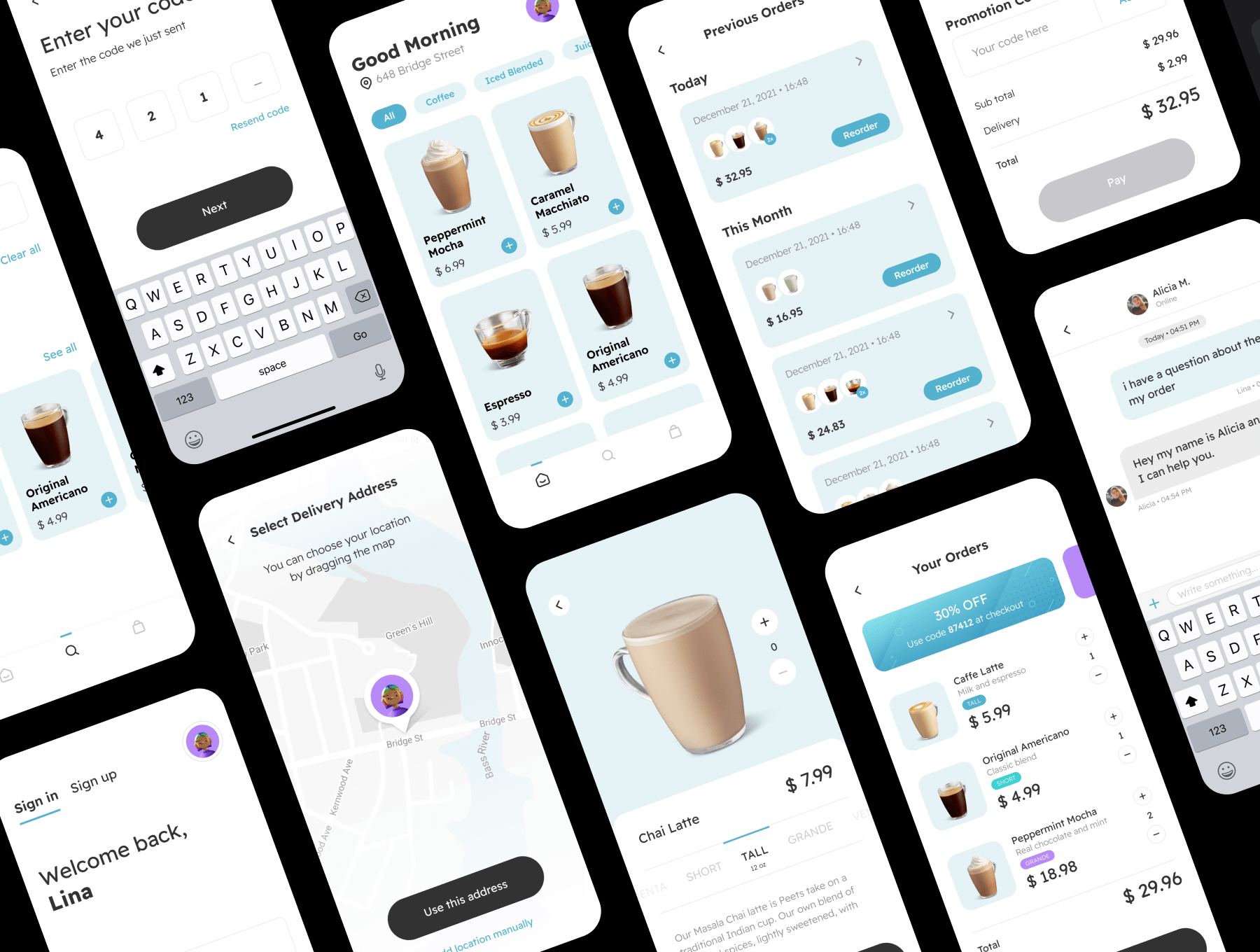 48个高质量的购物主题APP UI界面素材包