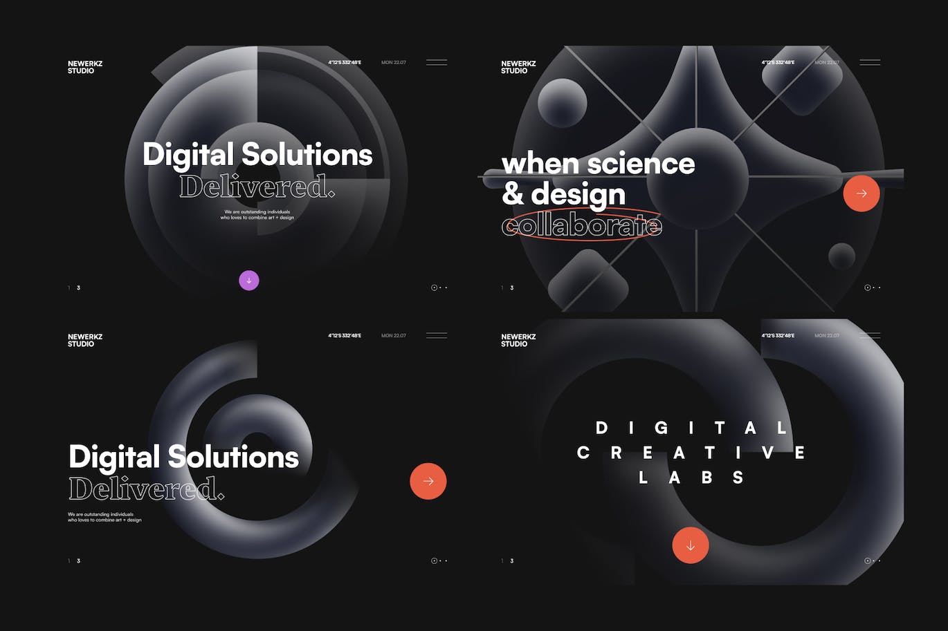 20个未来科技立体几何元素素材（Figma）