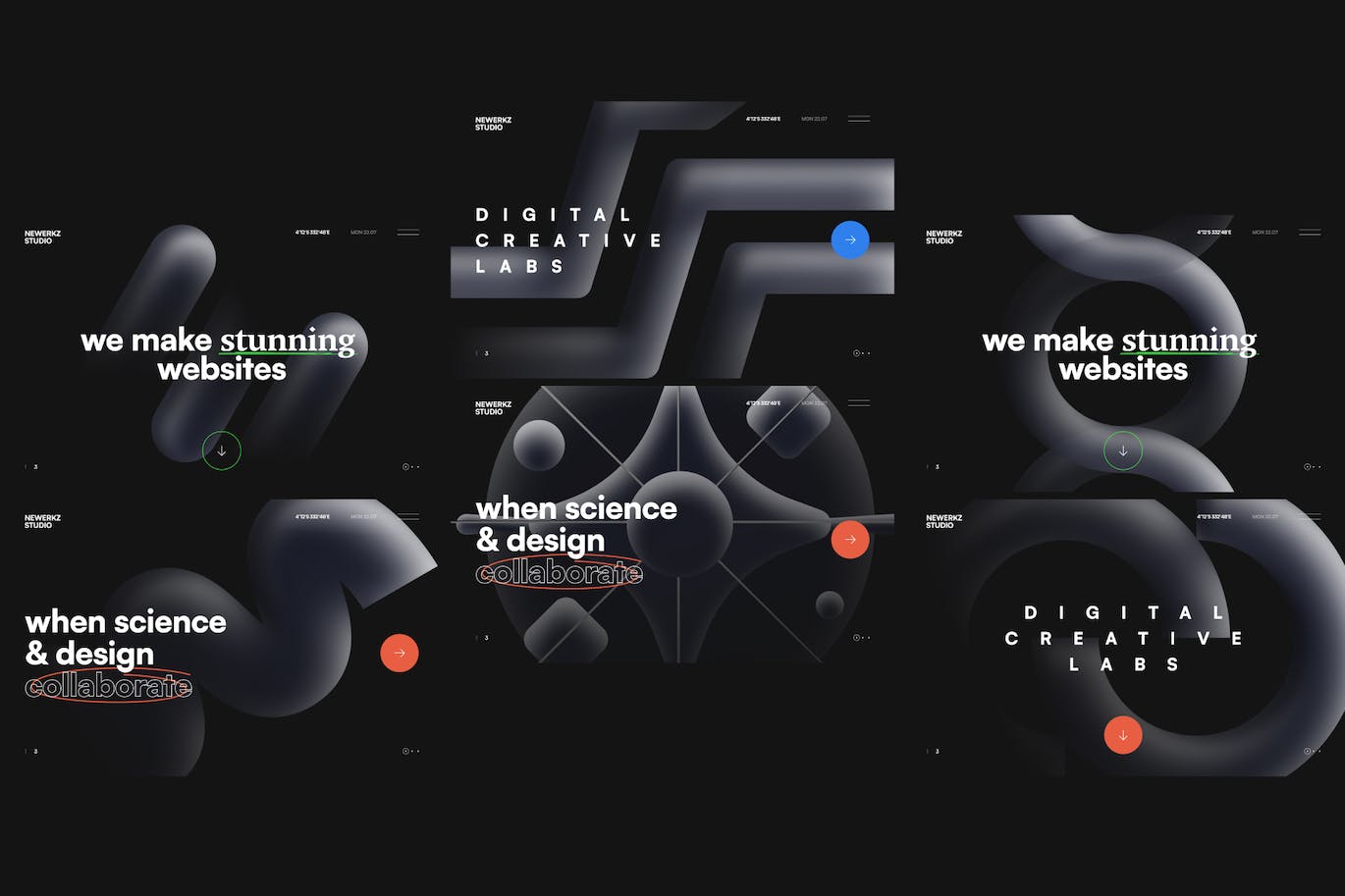 20个未来科技立体几何元素素材（Figma）