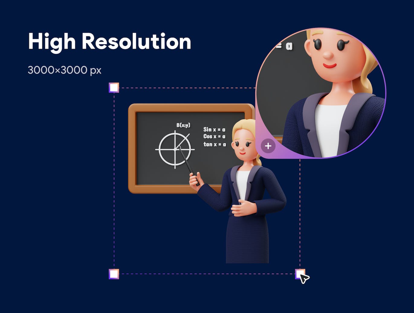 15个数学数字运算主题3D图标素材（Blender）