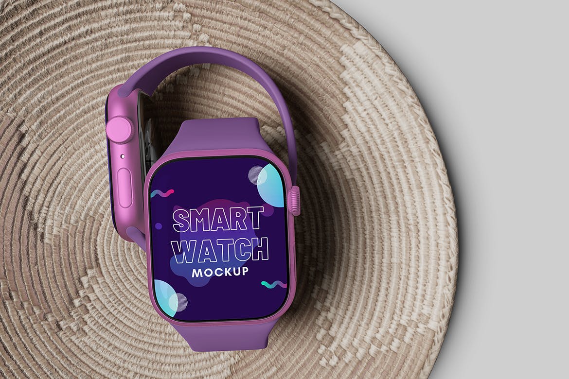 适用于各种智能手表的UI样机PSD素材