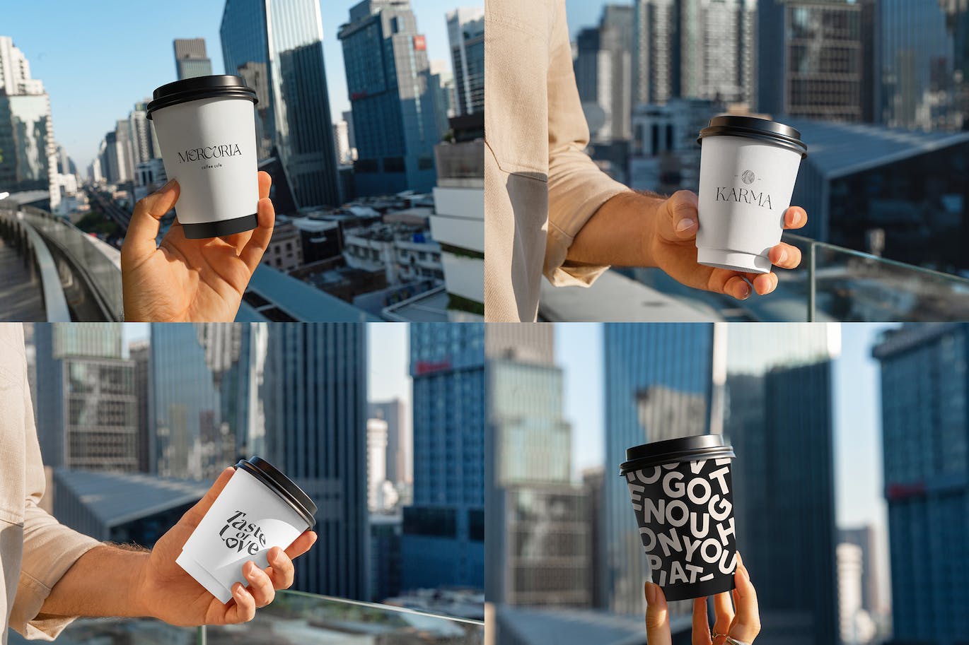 21个效果真实的咖啡杯包装设计PSD样机素材包