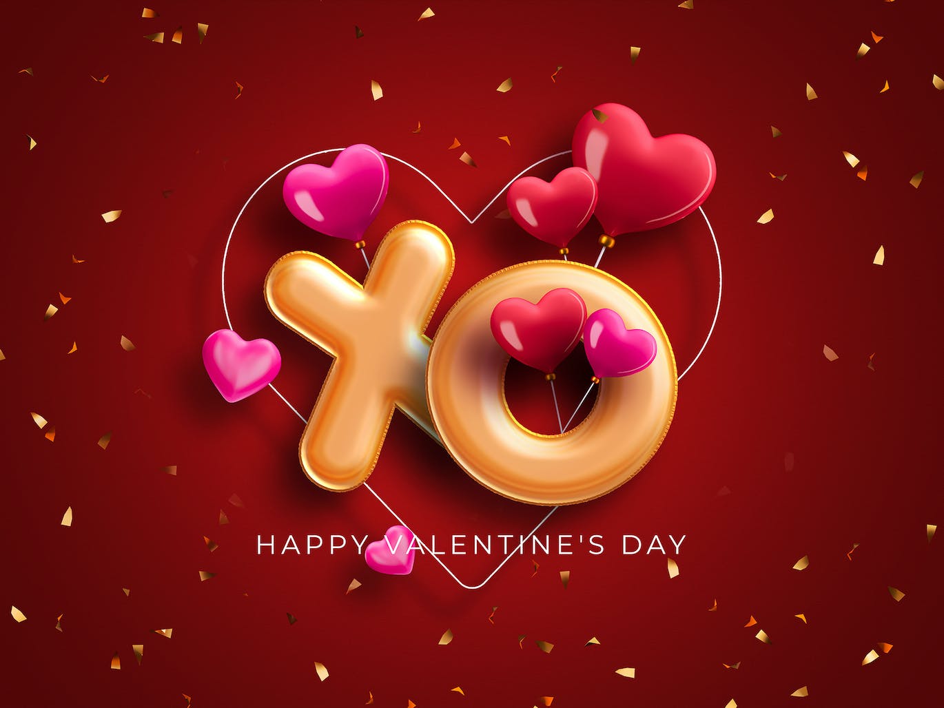 18个充满爱心的情人节3D文字效果PS样式