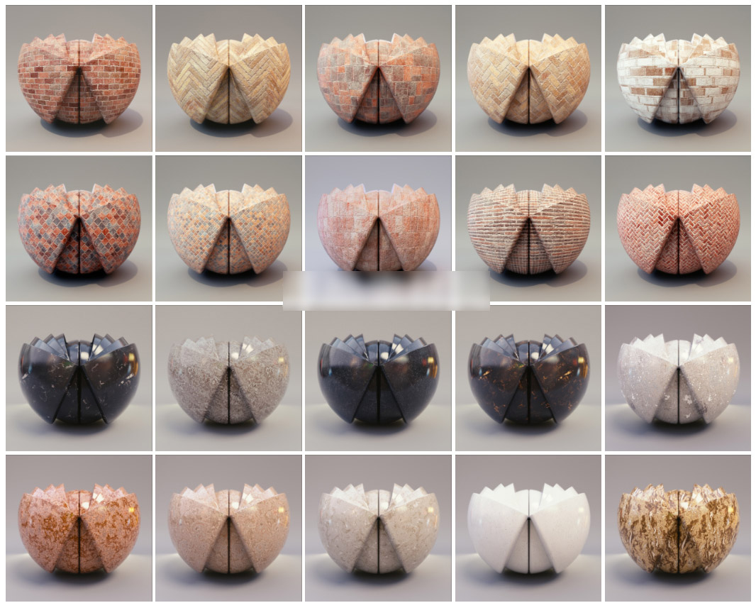 90组布料瓷砖混泥土大理石木纹4K纹理贴图素材包