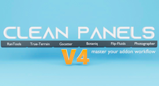 工作流程界面管理Blender插件 Clean Panels V4.0.6