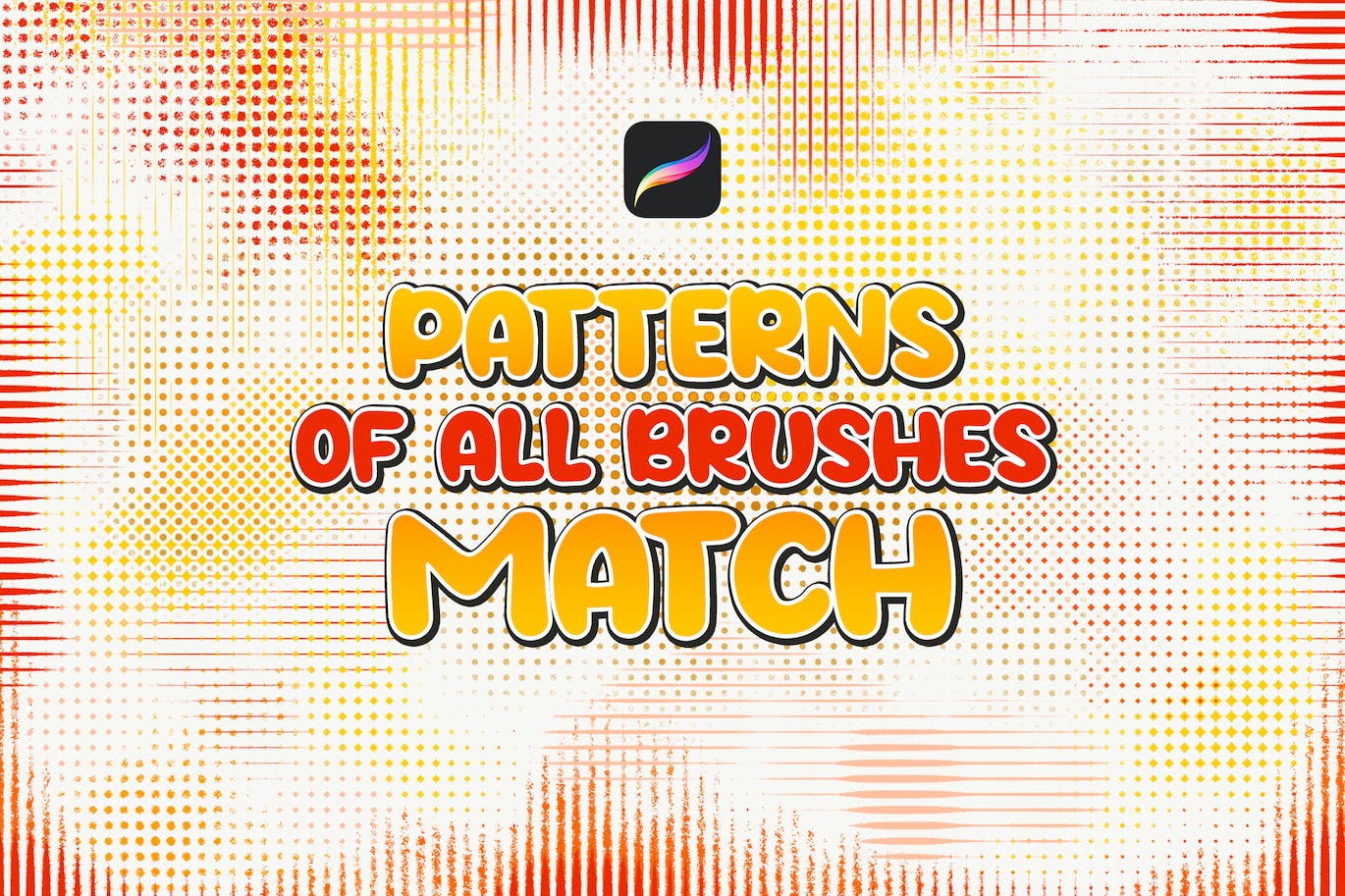 让你设计事半功倍的半色调Procreate笔刷素材
