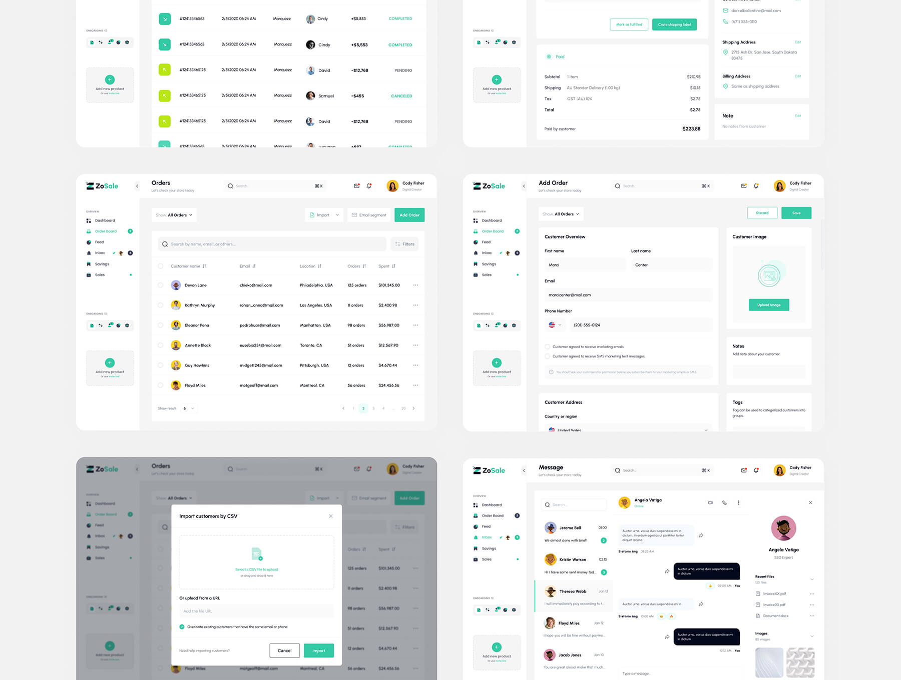 精品：30个绿色清爽又高级的销量数据后台管理界面