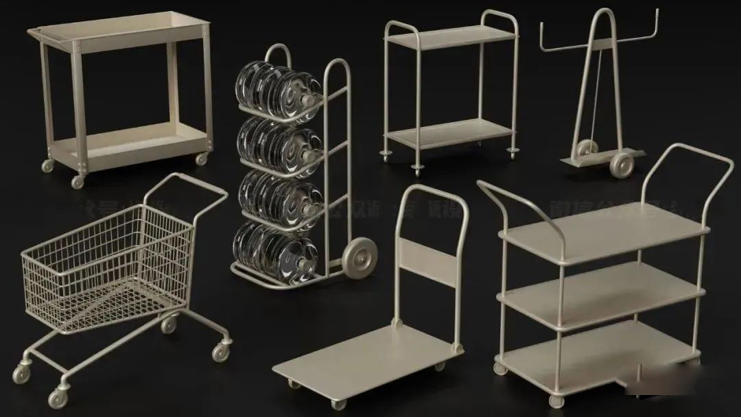 这些从国外盘下来的高质量生活工具模型，真是太给力了！