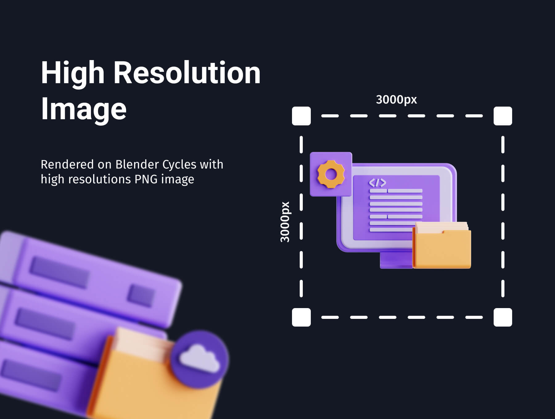 20个漂亮的互联网开发服务器代码相关3D图标素材包