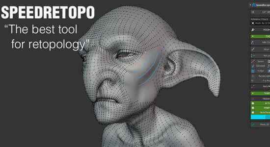 模型重拓扑Blender插件 SpeedRetopo v0.1.8