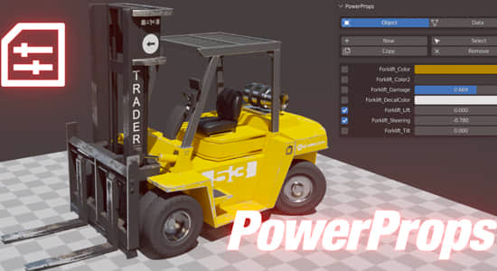 智能操作模型动画属性控制Blender插件 PowerProps v0.2.9
