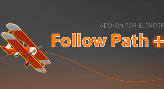 自定义路径跟随运动的Blender插件Follow Path v1.0.6