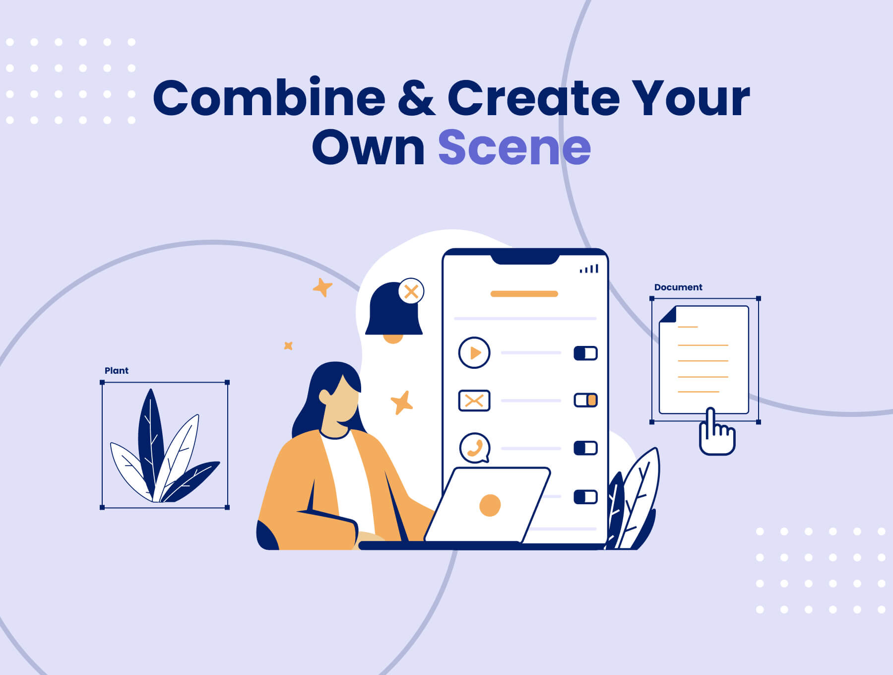 260个不同主题扁平矢量插画素材包（Figma、PNG）