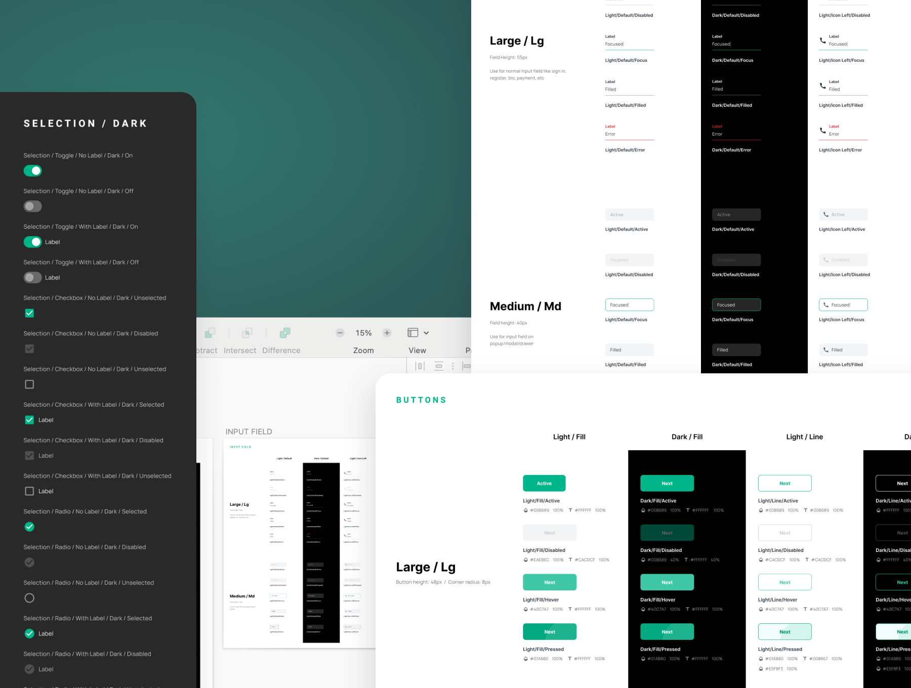 180个绿色清新的在线学习在线课堂APP UI界面素材包