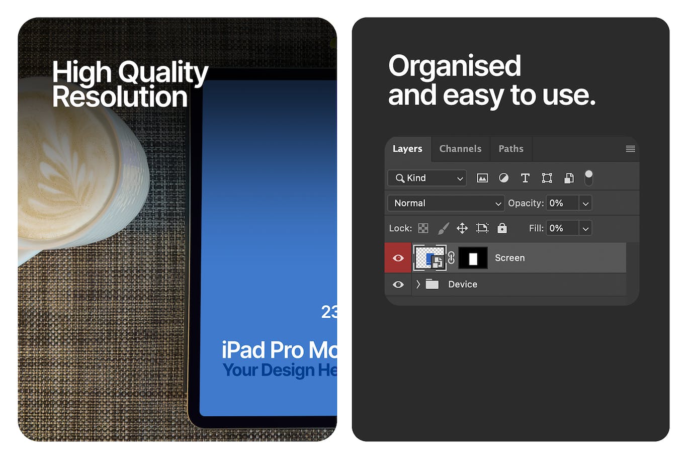 iPad平板电脑样机 (PSD)