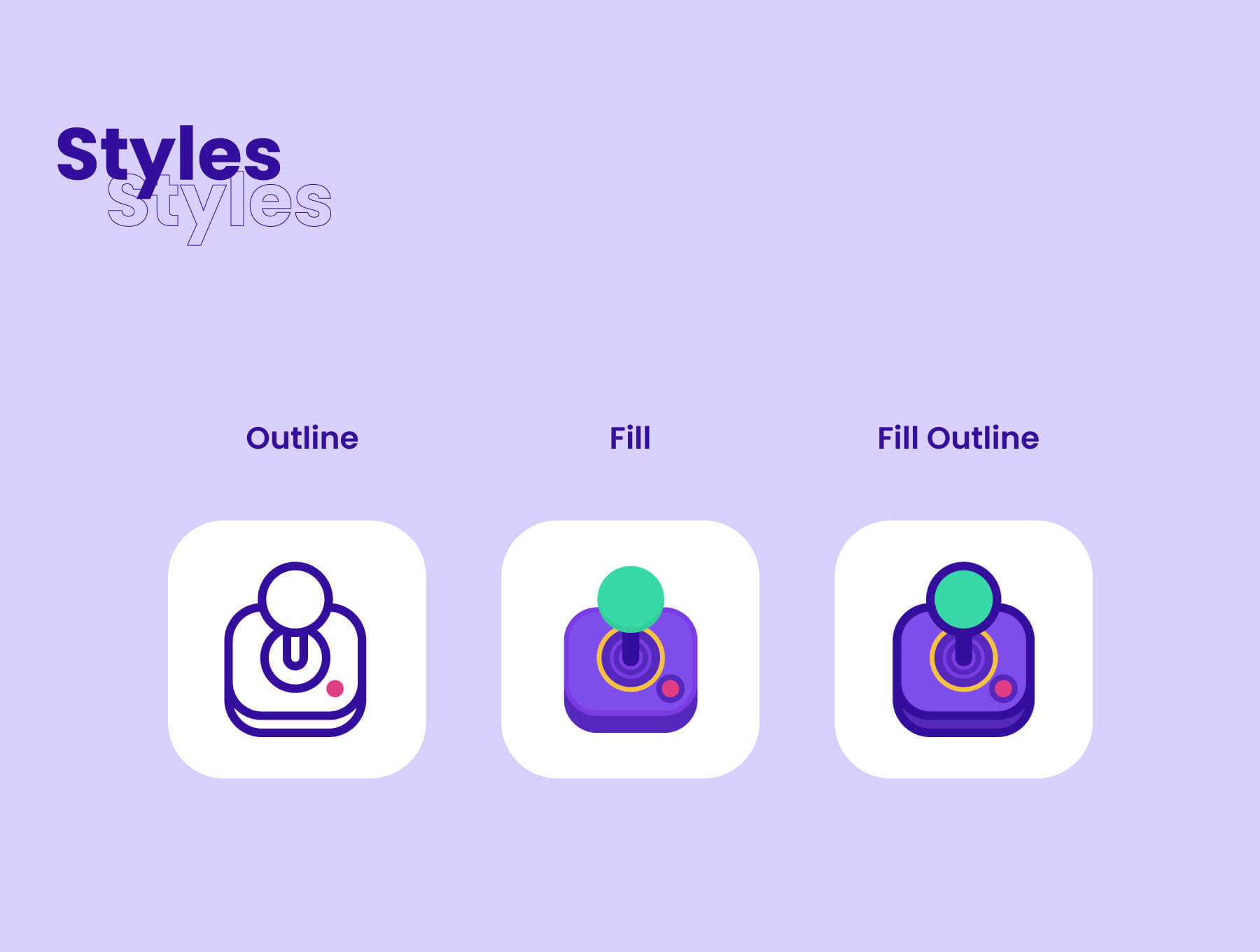 32个卡通有趣的移动端图标素材包