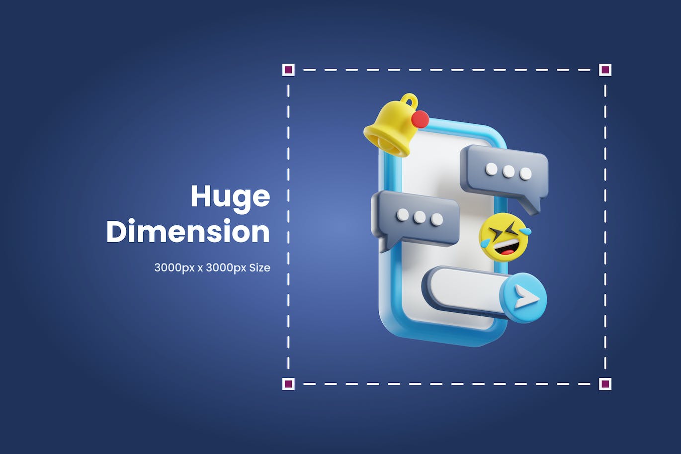 3D社交元素图标