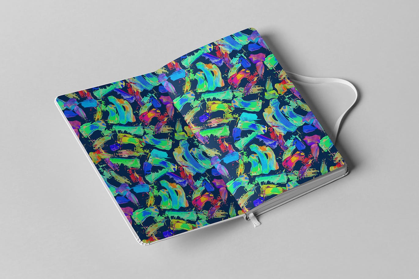 彩色油漆笔刷背景