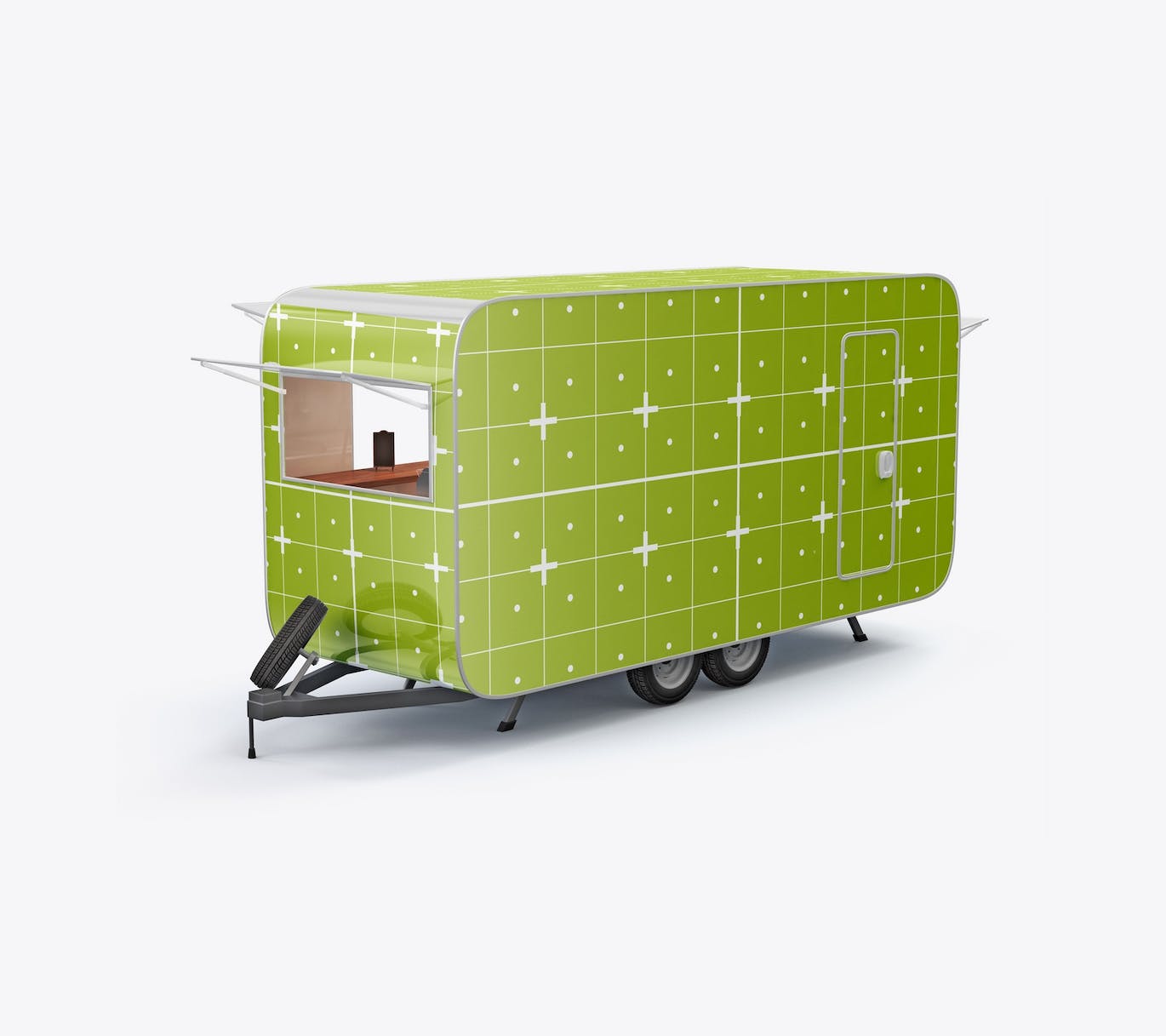 可移动餐车模型样机 (PSD)