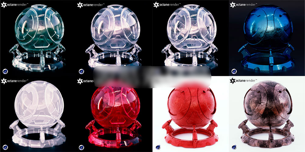 22种Octane材质球常用的OC材质球预设