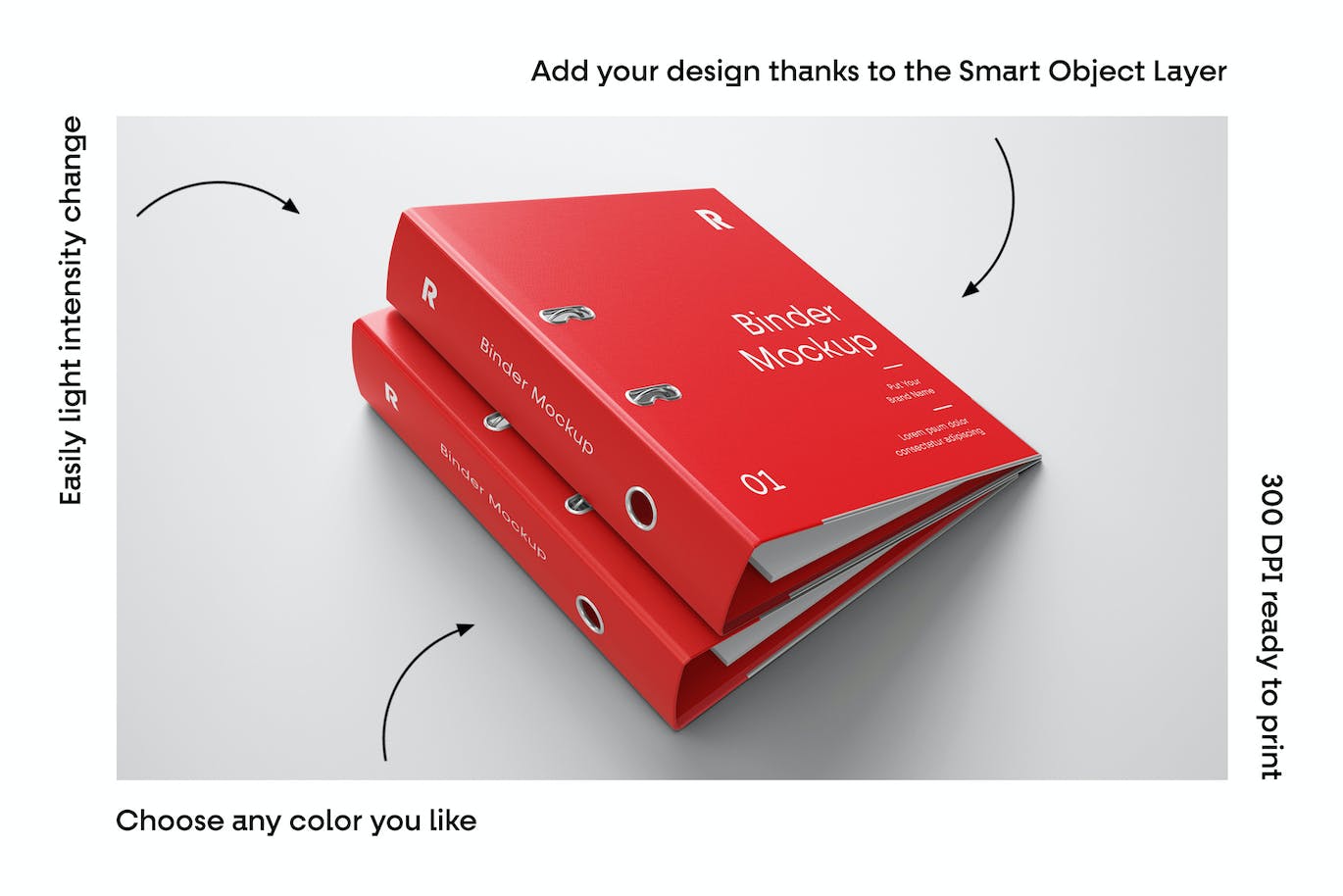 10个高品质的办公用品文具VI样机PSD素材包