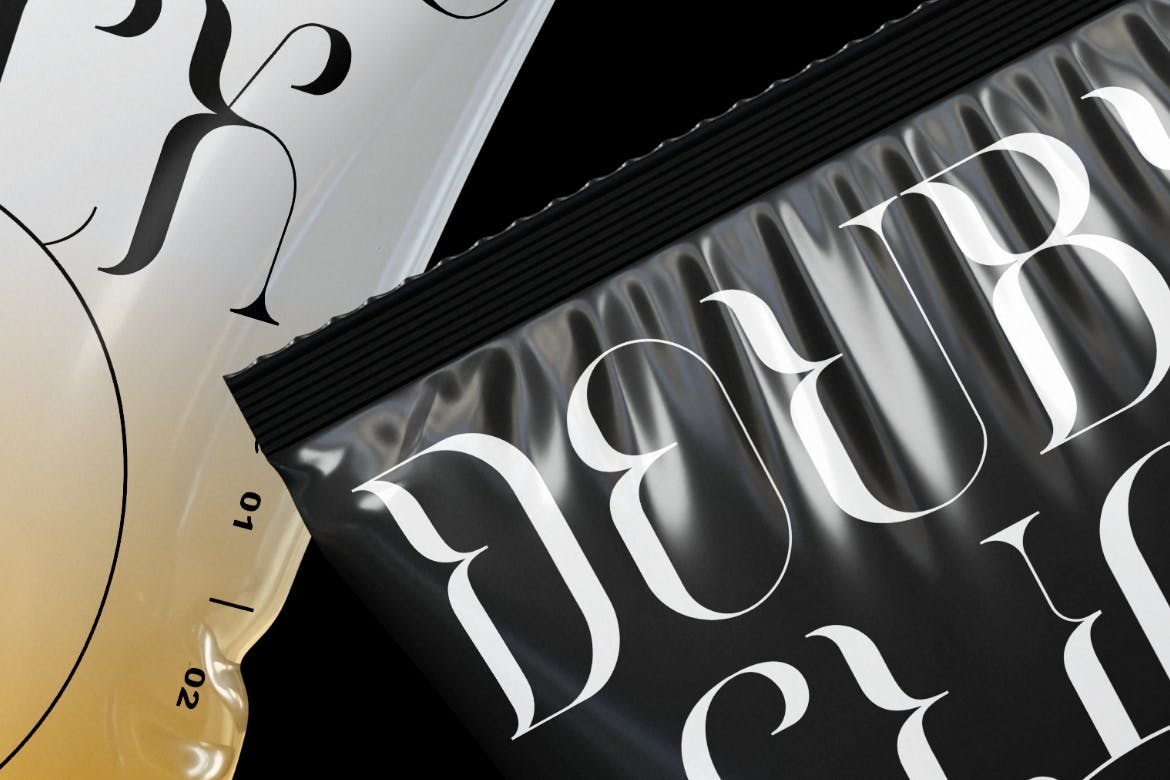 零食薯片包装袋设计样机PSD素材