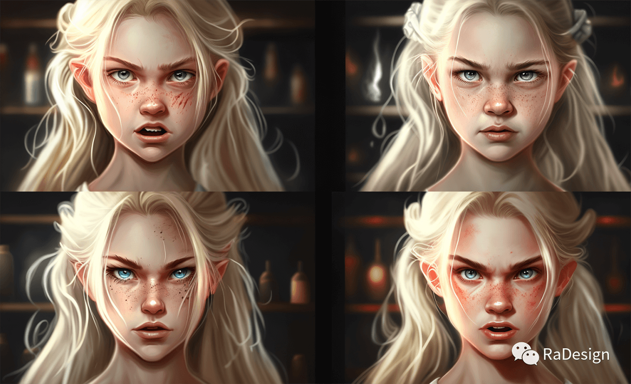 怎样用Midjourney创作多视图和不同表情AI人物?-19 怎样用Midjourney创作多视图和不同表情AI人物?