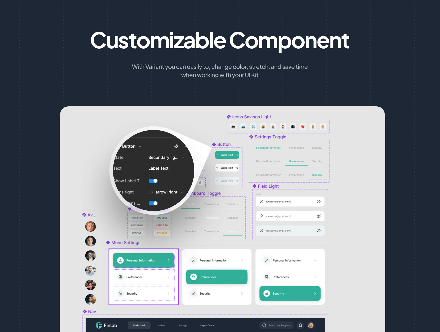 60个深色财务管理后台和APPUI界面素材包(Figma)