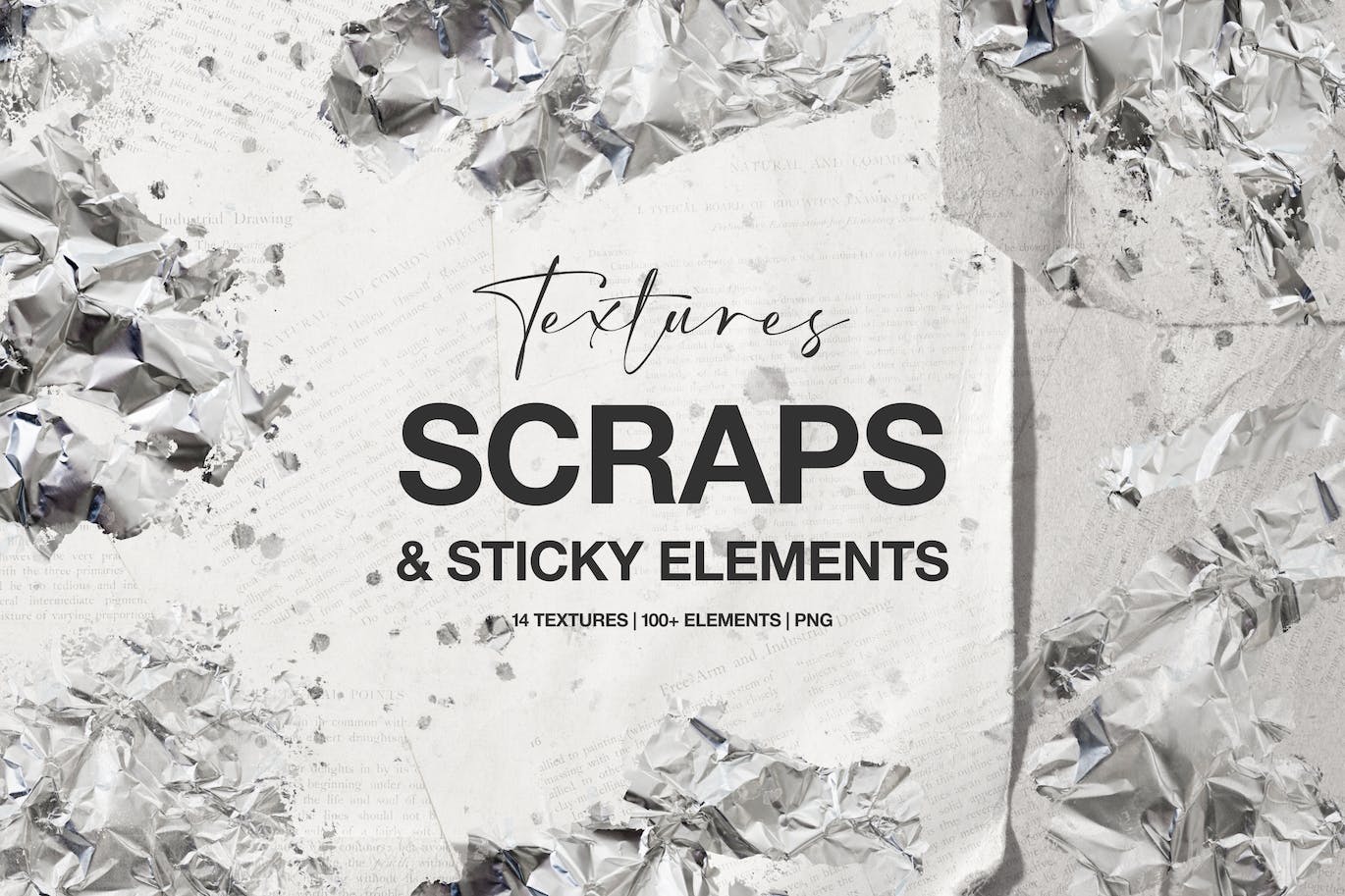 纹理碎屑和粘性元素PNG图片素材