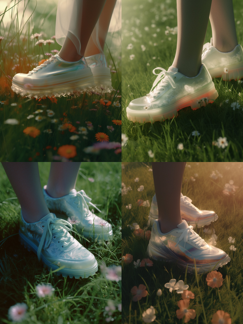 一个女人穿裙子的鞋子特写