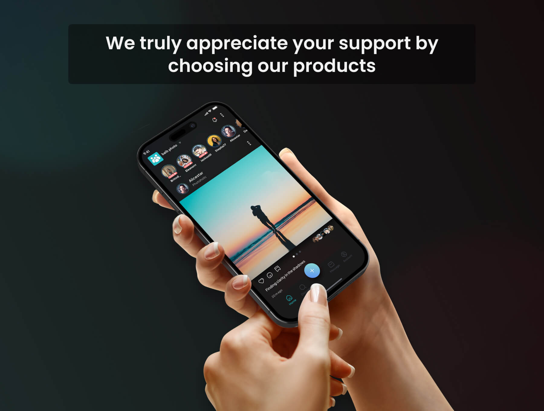 50个酷黑风格社交主题APP UI界面素材包(Figma)