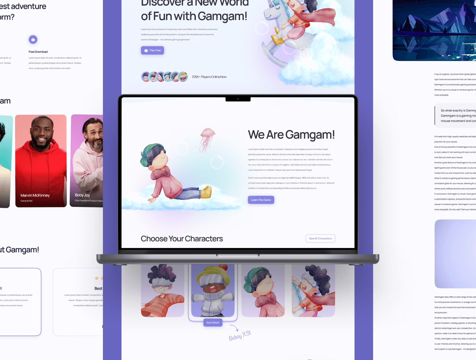 15个紫色高级游戏网页和移动端UI界面素材包（Figma）